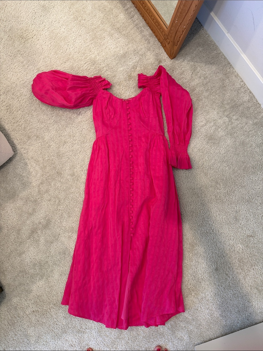 cult gaia Hot Pink Maxi Dress